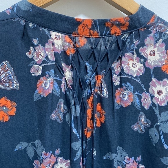 FREE People So Fine pebble crepe smocked tunic Top Small 🌟 - Picture 3 of 11